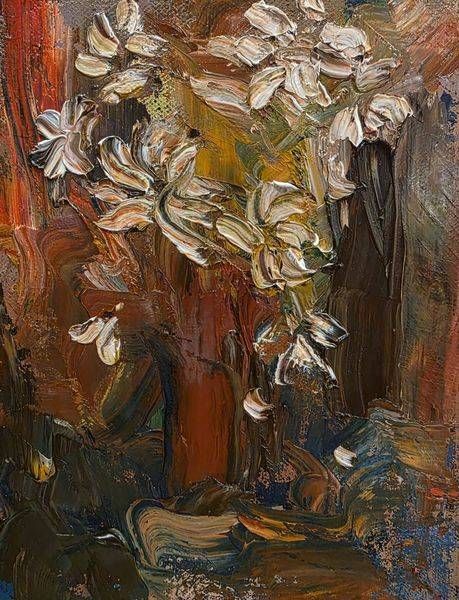 Floral Abstract Mystery Art | Pam Holmquist Studio