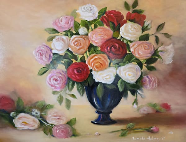 Bold Rose Drama Art | Pam Holmquist Studio