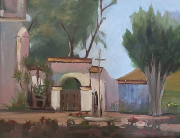 The Back Gate Mission San Juan Bautista Art | Pam Holmquist Studio