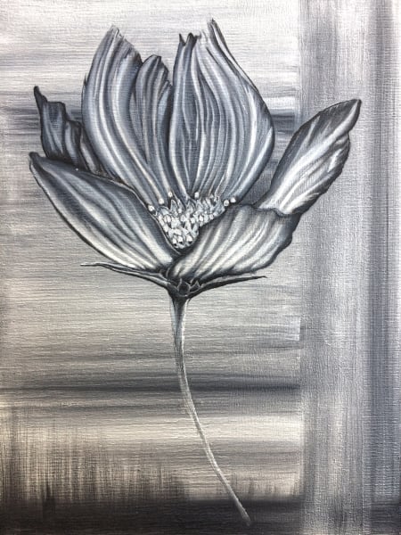 Reach for the Stars: Monochrome Cosmos Print – Art of Hope & Resilience by Marie Stephens
