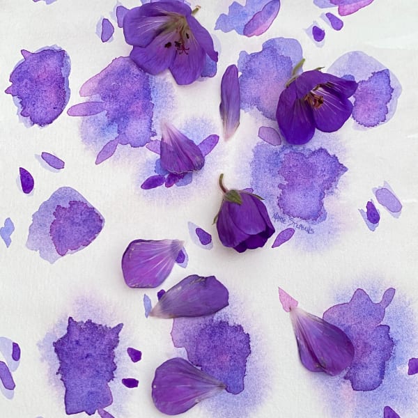 Purple Rain: a blend of water, pigment, light, and nature