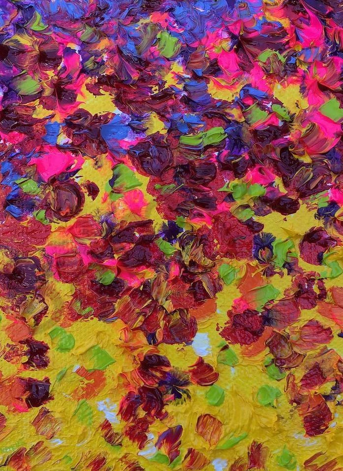 Zinnia Petal Up Close, 5x7 Greeting Card, Blank Inside Art | Marie Stephens Art