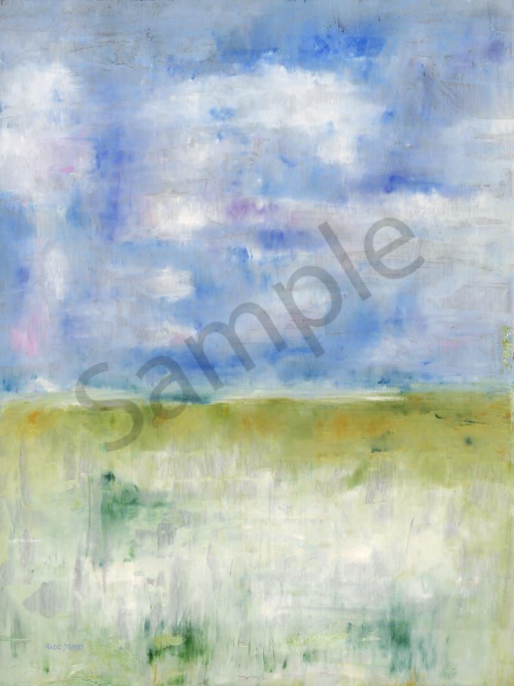 A Meadow View North of Goose Creek and Oakbrook Painting