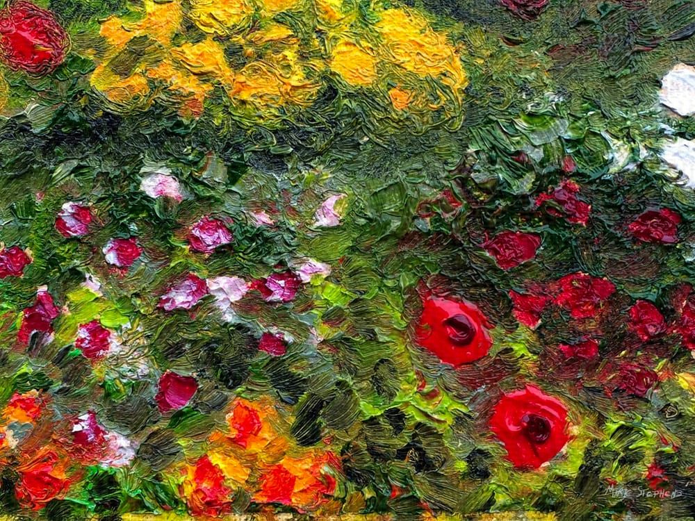for her close up just flowers no cleome marie stephens art