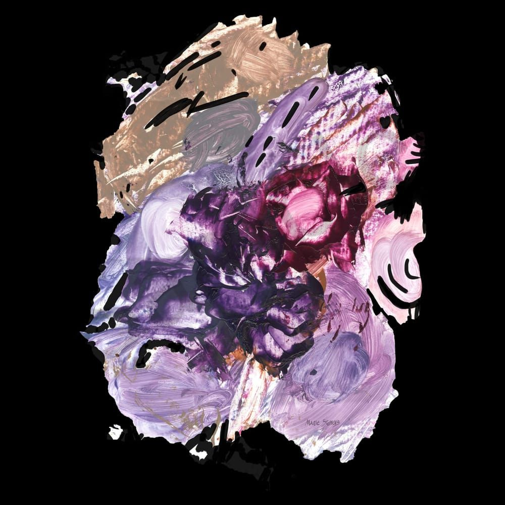 lavender and taupe square abstract color palette