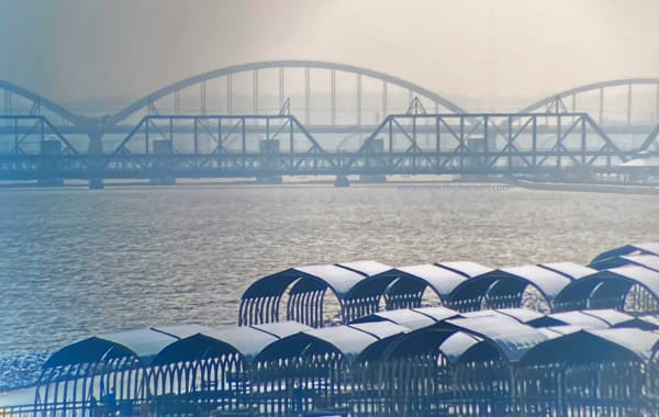 Lindsay Park Yacht Club on the Mississippi River, Davenport, Iowa