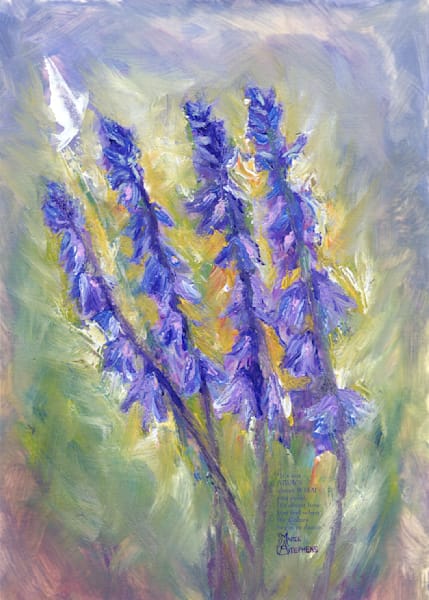Spanish Bluebells Plein Air Prints from $20 and Up