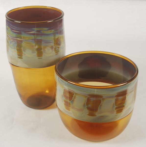 Incalmo Bowl And Vase Set | Ed Pennebaker, Red Fern Glass
