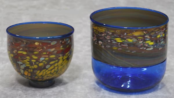 Two Bowl Set | Ed Pennebaker, Red Fern Glass