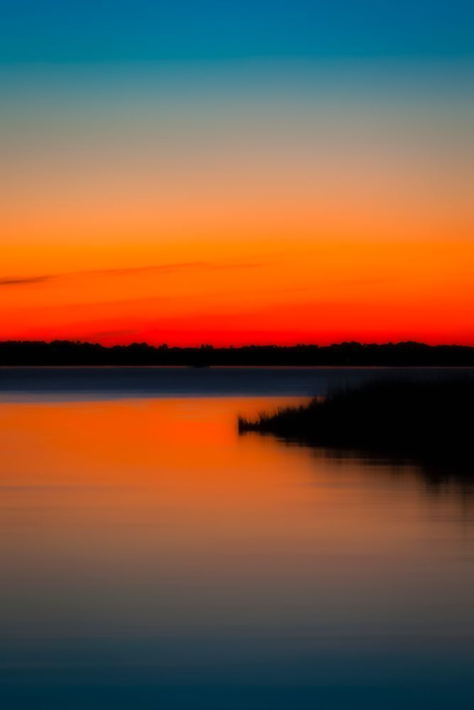  Back Bay Dusk - Serene Sunset Reflection Photography