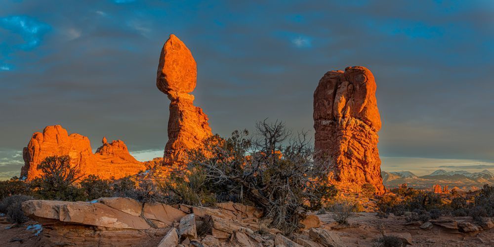 Balanced Rock Evening Panorama