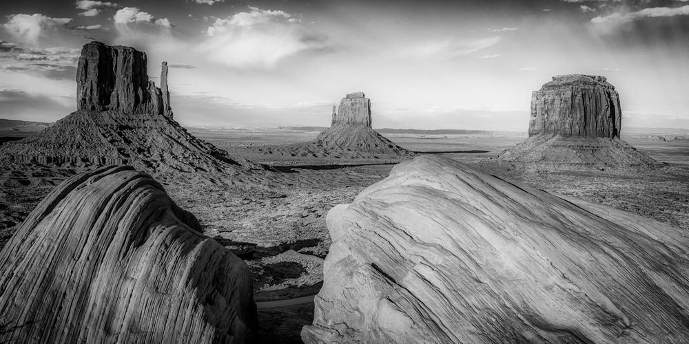 A View from the Rocks - Black and White Landscape Photography