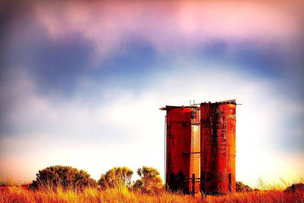 All Alone - Abandoned Grain Silos Photography