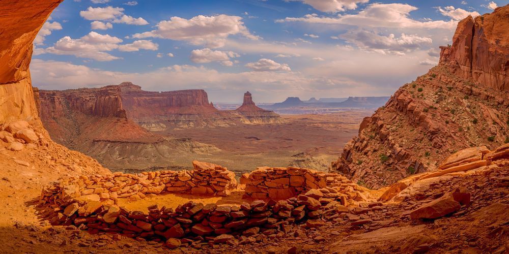 False Kiva panorama - Canyonlands National Park Photography
