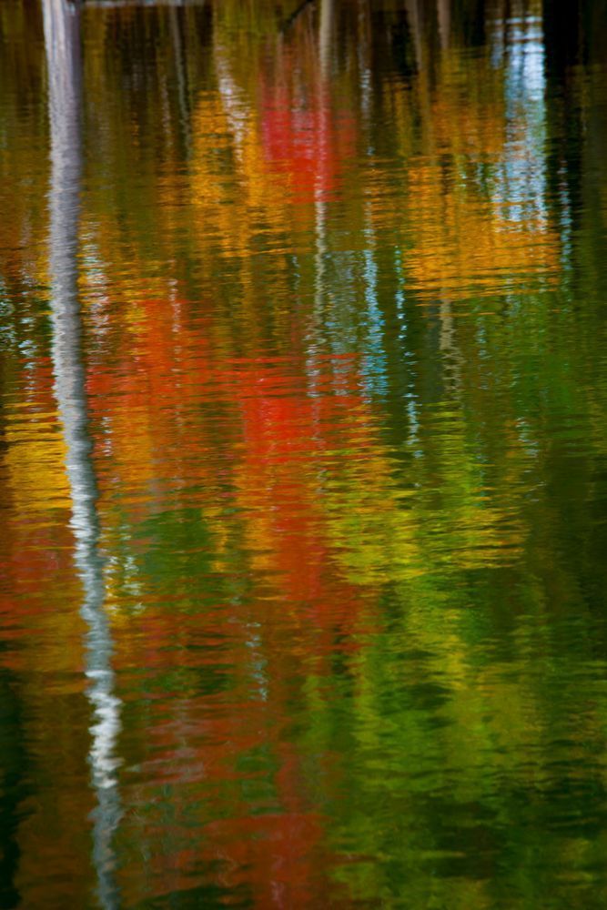 Fall Reflections - Vibrant Fall Reflections Photography