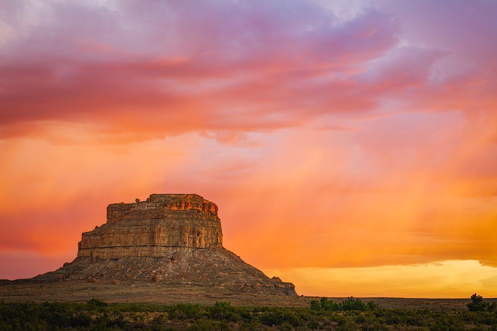 Fajada Butte - Sunset Photography at Chaco Canyon New Mexico