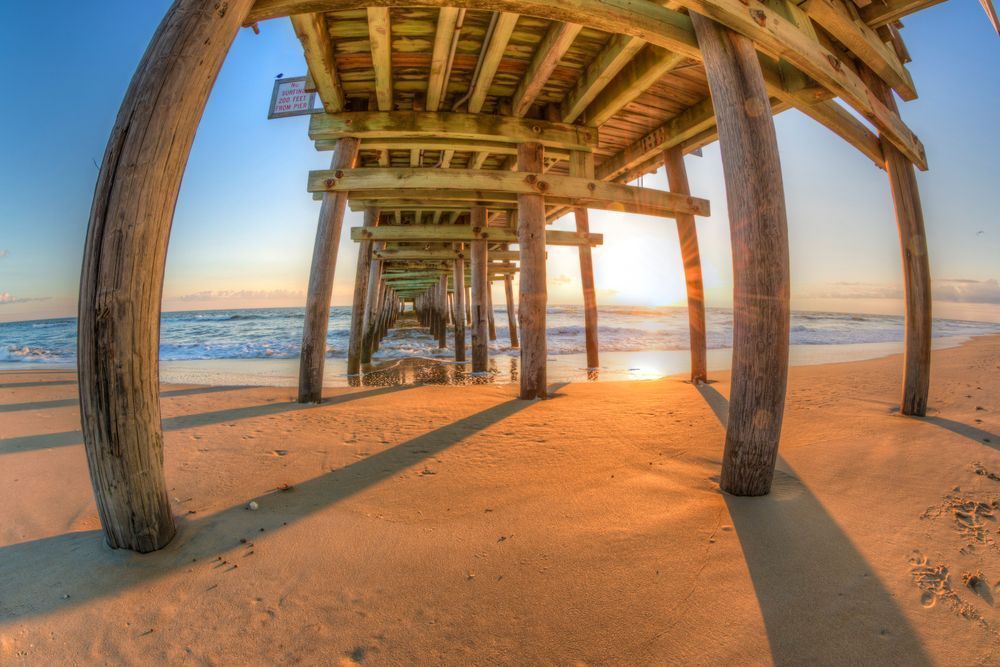Fishing Pier - Serene Coastal Photography