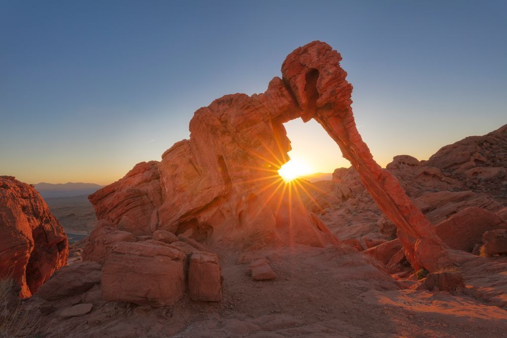 Elephant Rock Glow - Sandstone Arch Photography