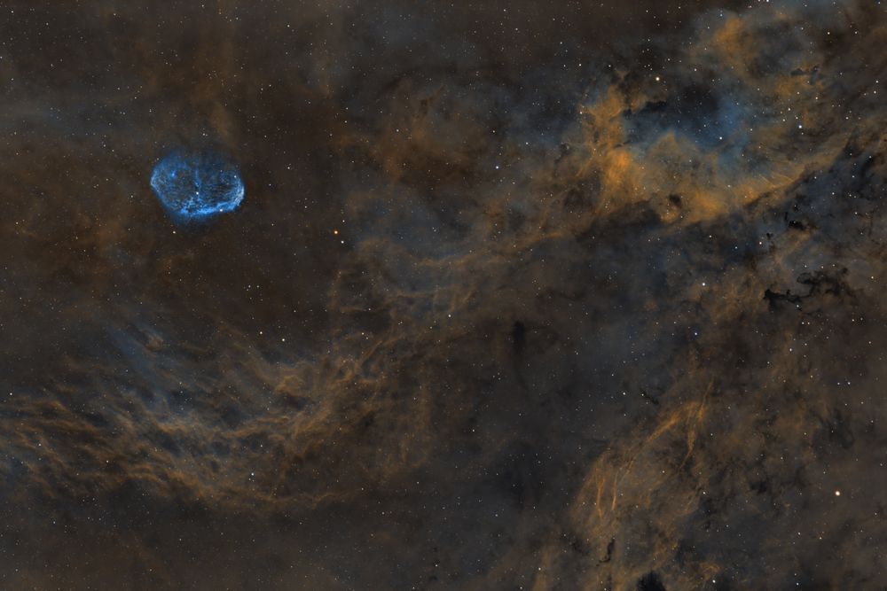 Ngc 6888 Crescent Nebula Sho Photography Art | David Cote Landscape and Astro Photography