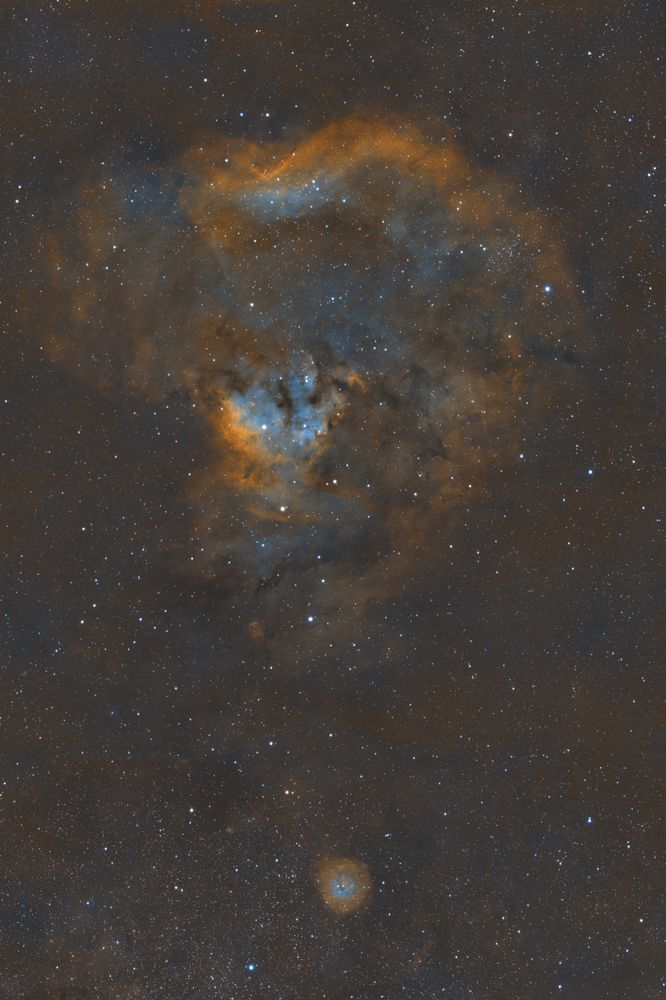 Cosmic Question Mark (Ngc 7822 And Sh2 170) In Sho Photography Art | David Cote Landscape and Astro Photography