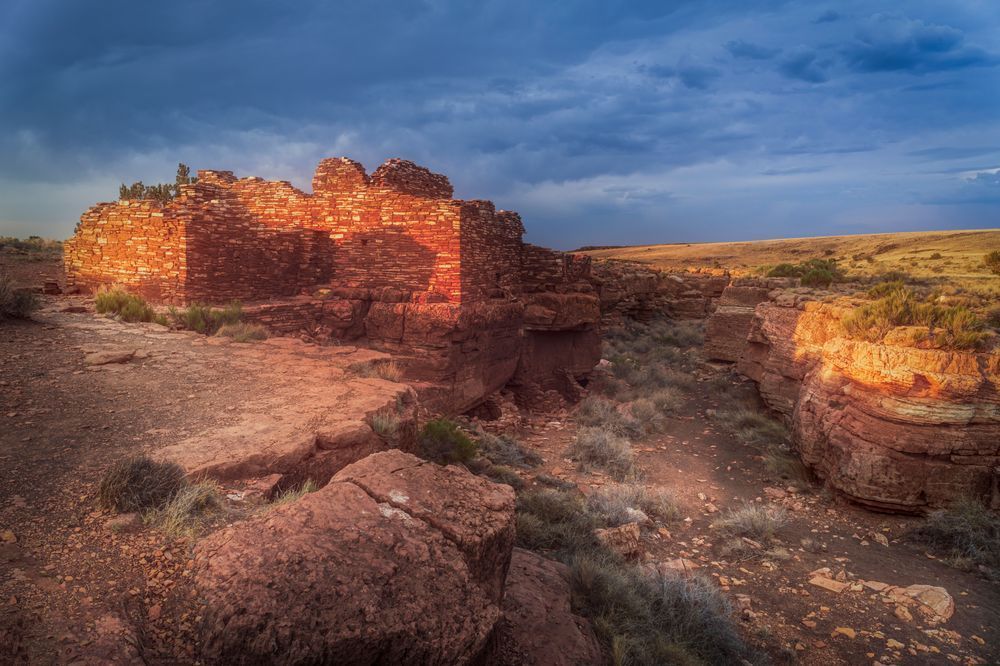 Lomaki Pueblo - Ancient Ruins Photography