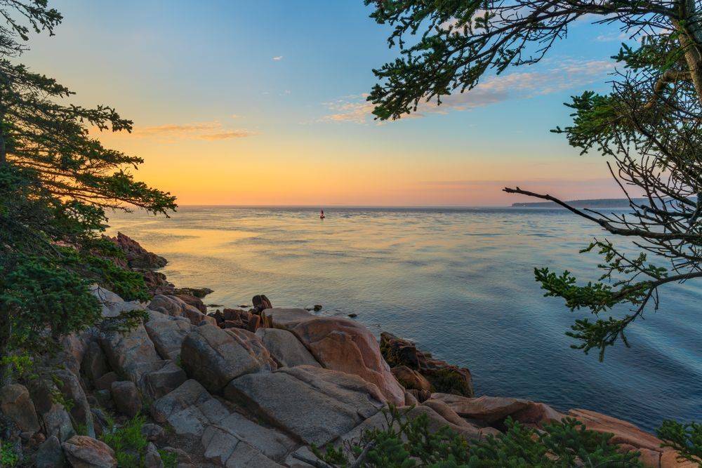 Looking Out - Coastal Sunrise Photography, Acadia National Park