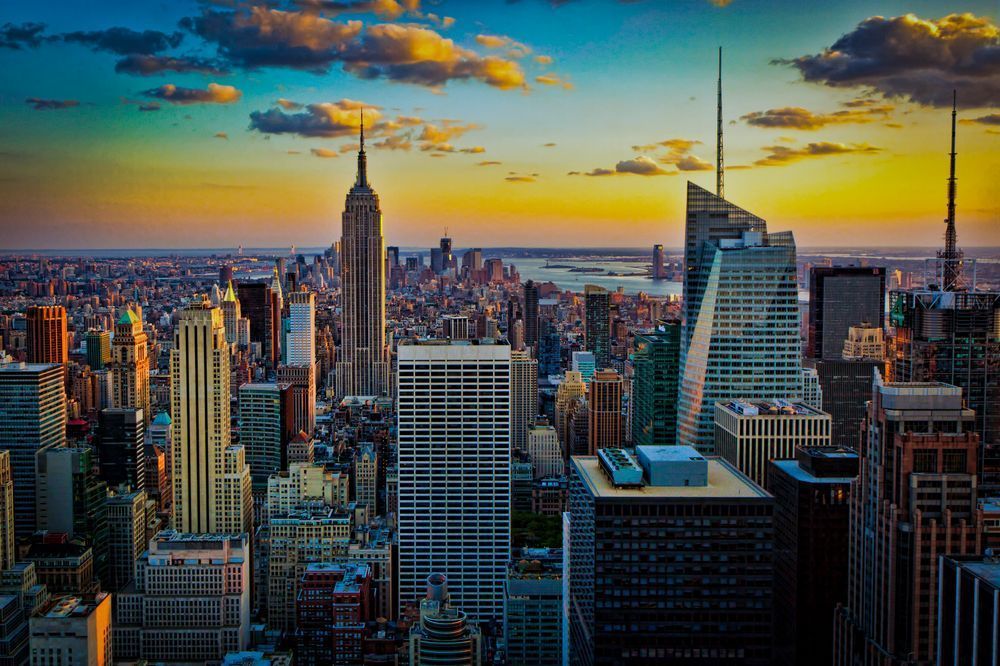 Manhattan Sunset - Vibrant New York City Skyline Photography