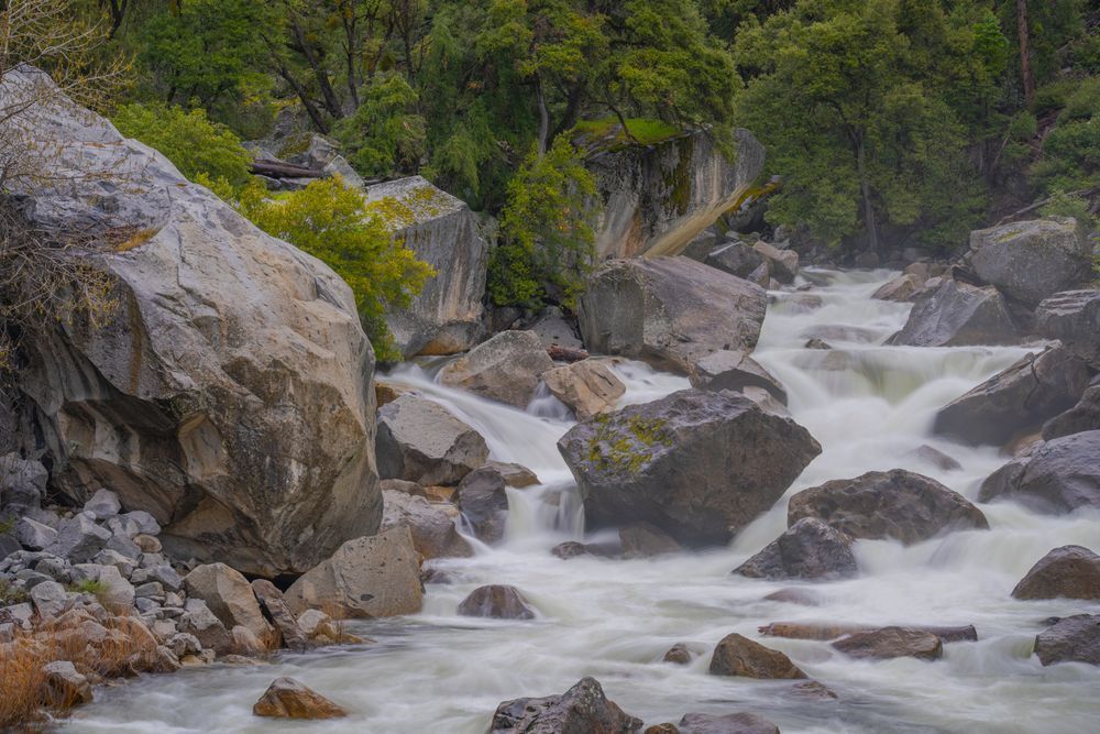 Rapids along the Merced River - Yosemite Landscape