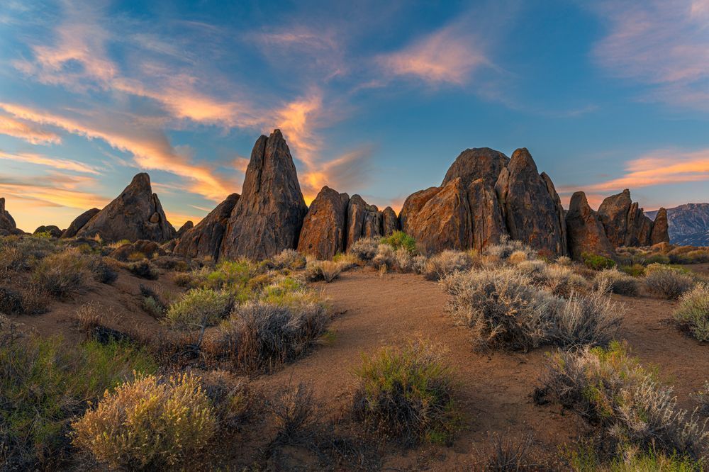 Rock Temples - Serene Desert Landscape Photography