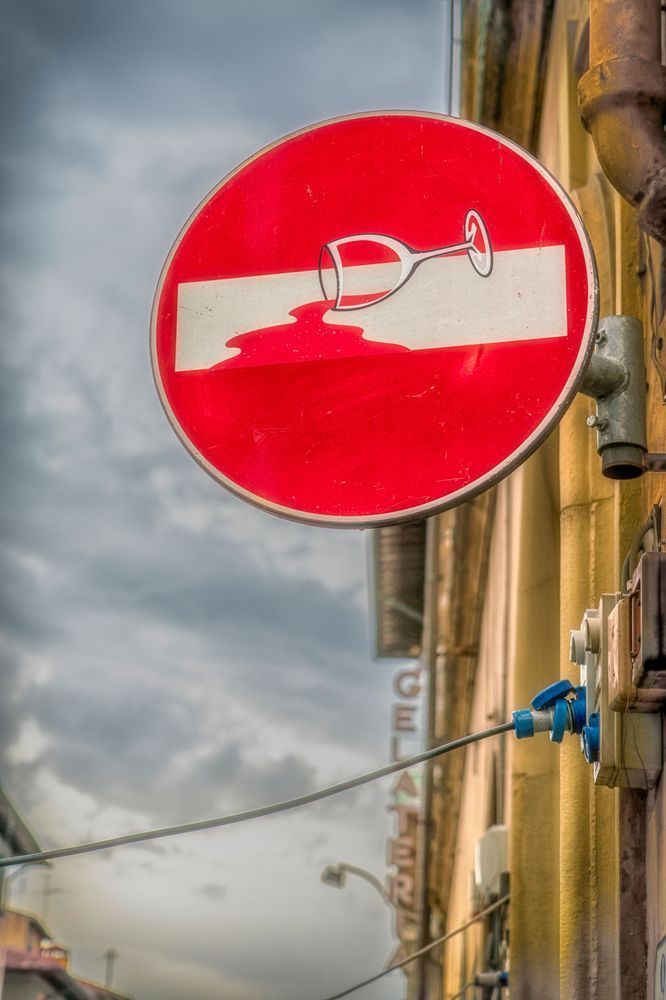 Spilled Wine - Whimsical Street Art Photography