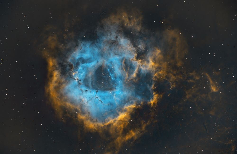 Sh2 275 Rosette Nebula Photography Art | David Cote Landscape and Astro Photography