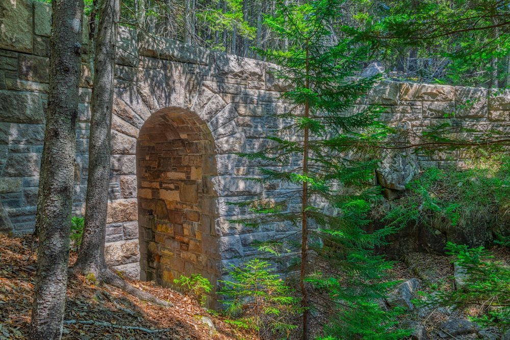 West Branch of the Jordan Stream Bridge - Acadia National Park Photography