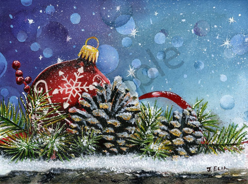 Christmas Sparkle Art | Artistry By Night