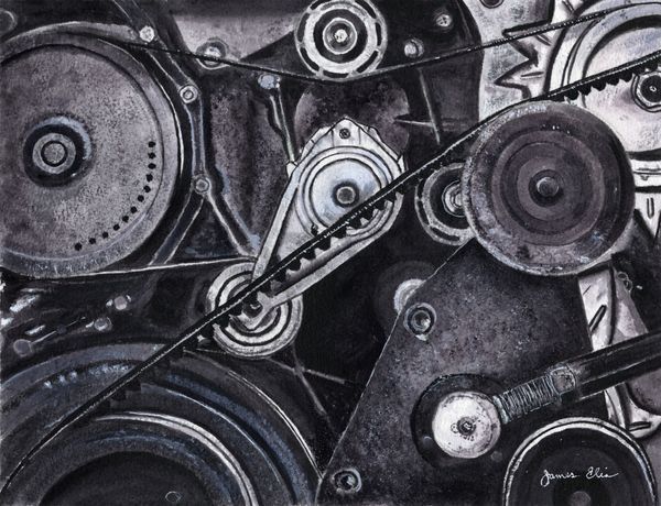 Monochrome Engine Art | Artistry By Night