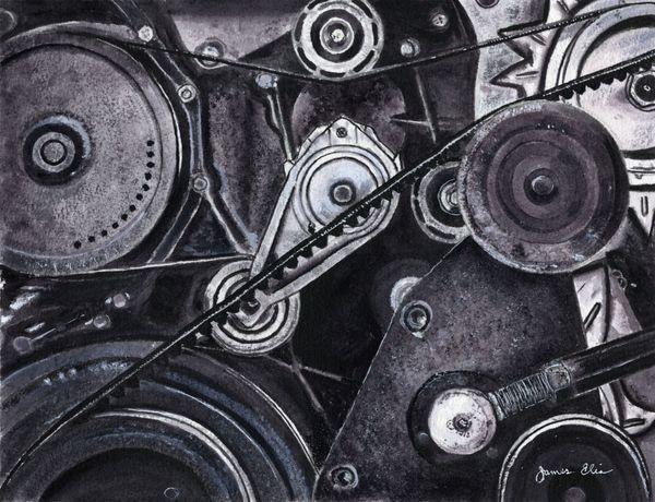 Monochrome Engine Art | Artistry By Night