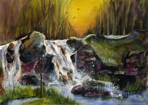 Glowing Falls Art | Artistry By Night