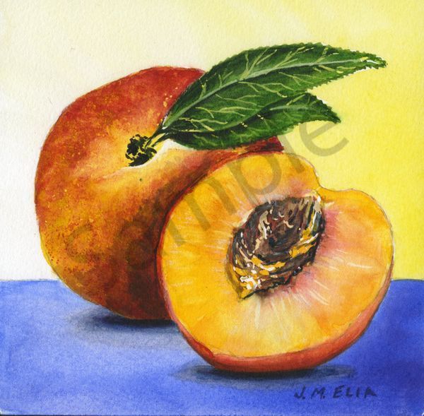 One And A Half Peaches Art | Artistry By Night