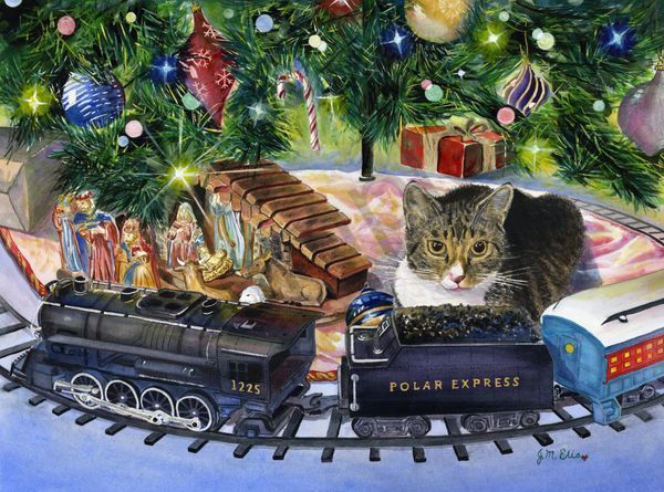 Meowy Christmas Art | Artistry By Night