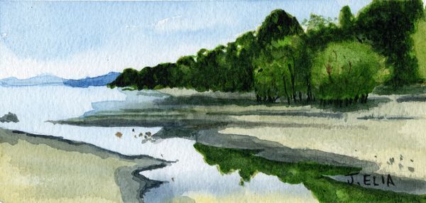 Reflective Estuary Art | Artistry By Night