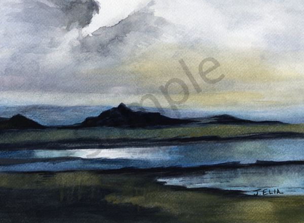 Stormy Lakeside Art | Artistry By Night