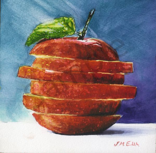 Sliced Apple Art | Artistry By Night