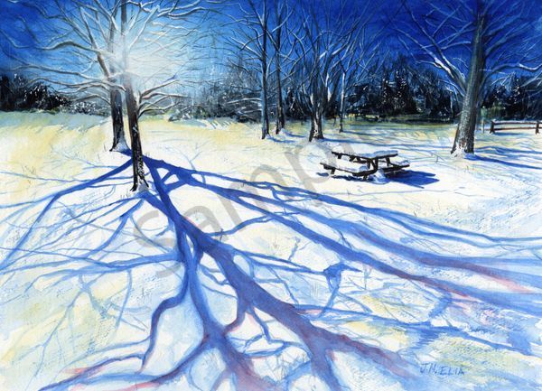 Snowy Silhouettes Art | Artistry By Night