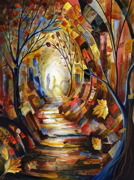 Path Of Rust & Gold Art | Artistry By Night