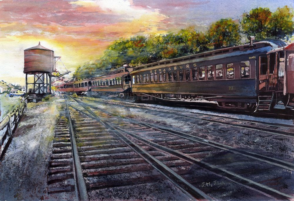 Waiting For A Train Art | Artistry By Night