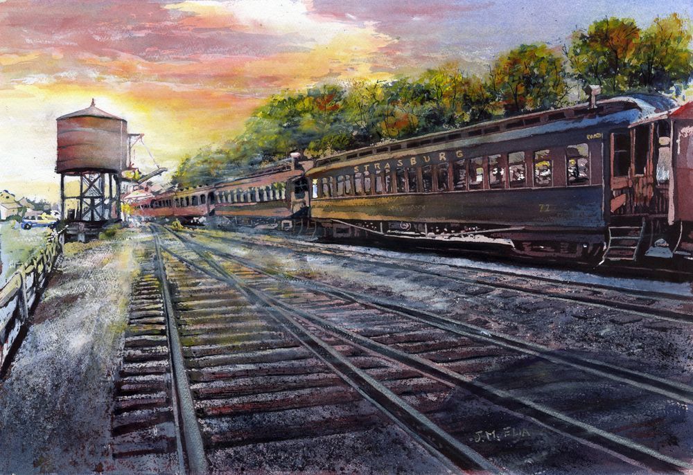 Waiting For A Train Art | Artistry By Night