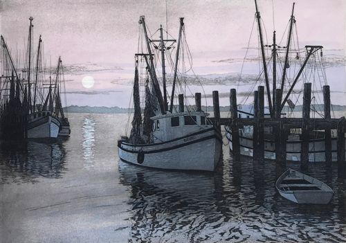 Moonlight Collectors Etching Carol Collette