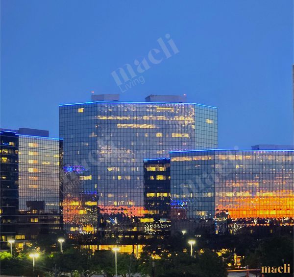 Building Evening Glow Houston Texas