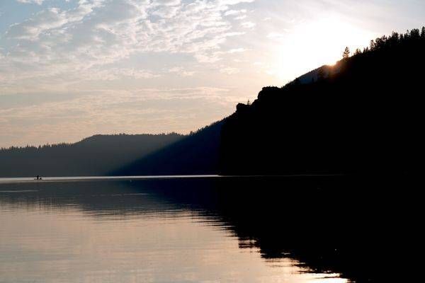 East Lake Paddle Board Fishing At Sunset Photography Art | InYourBackyard
