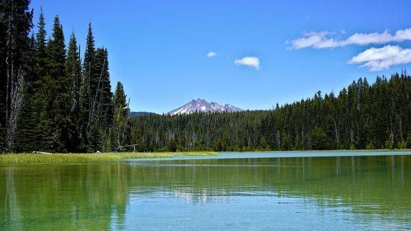 Hosmer Lake   Peak Of Broken Top Mountain Photography Art | InYourBackyard