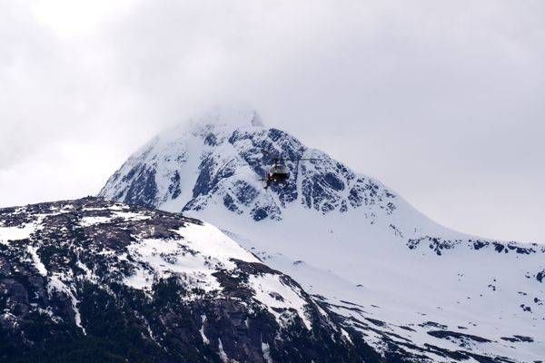 Helicopter Skagway Alaska Mountains Photography Art | InYourBackyard